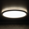 LED loftlampe til badeværelse AZPO LED/22W/230V diameter 42 cm IP54 sort