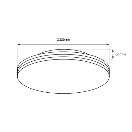 LED loftlampe til badeværelse BEVER LED/16W/230V 4000K diameter 33 cm IP44