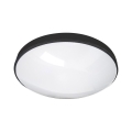 LED loftlampe til badeværelse CIRCLE LED/12W/230V 4000K diameter 25 cm IP44 sort