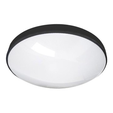 LED loftlampe til badeværelse CIRCLE LED/12W/230V 4000K diameter 25 cm IP44 sort