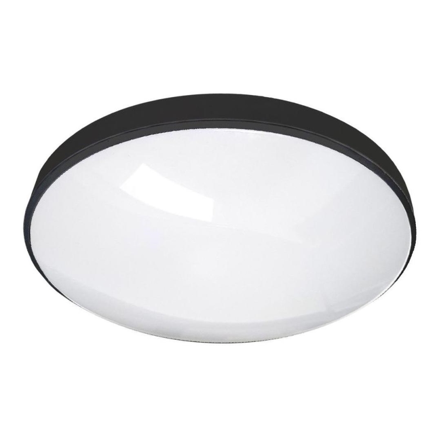 LED loftlampe til badeværelse CIRCLE LED/12W/230V 4000K diameter 25 cm IP44 sort