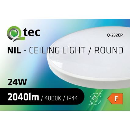 LED loftlampe til badeværelse CIRCLE LED/24W/230V 4000K diameter 37 cm IP44 hvid