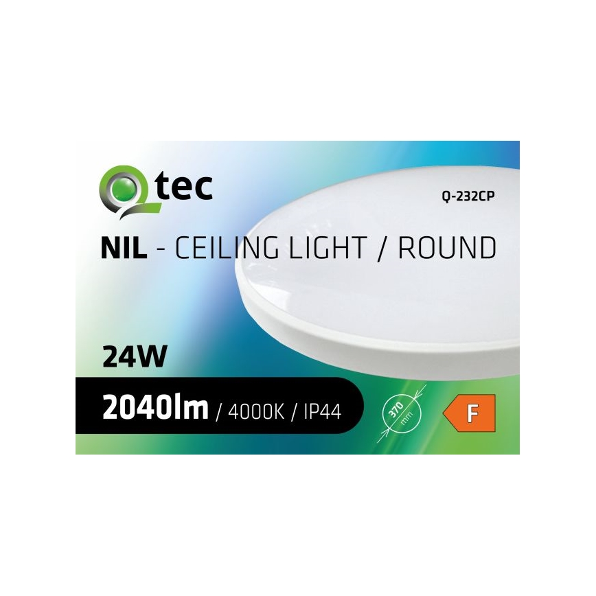 LED loftlampe til badeværelse CIRCLE LED/24W/230V 4000K diameter 37 cm IP44 hvid