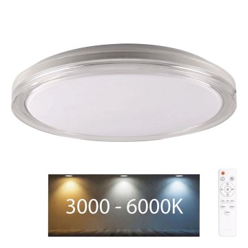 LED loftlampe til badeværelse dæmpbar CASSANDRA LED/72W/230V diameter 49 cm 3000-6000K IP44 + fjernbetjening