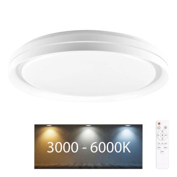 LED loftlampe til badeværelse dæmpbar ELIZA LED/48W/230V diameter 38,5 cm 3000-6000K IP44 + fjernbetjening