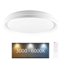 LED loftlampe til badeværelse dæmpbar ELIZA LED/72W/230V diameter 48,5 cm 3000-6000K IP44 + fjernbetjening