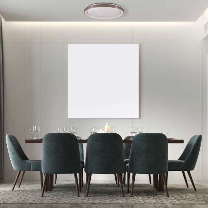 LED loftlampe til badeværelse dæmpbar GRAŻYNA LED/72W/230V 3000-6000K diameter 51 cm IP44 grå + fjernbetjening