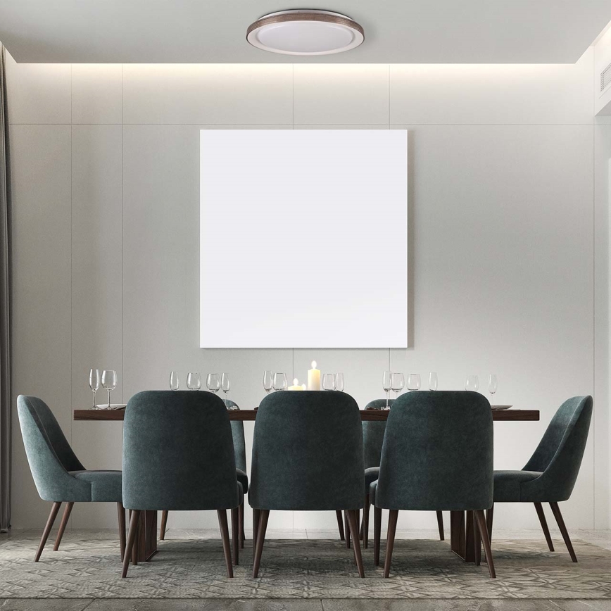 LED loftlampe til badeværelse dæmpbar GRAŻYNA LED/72W/230V 3000-6000K diameter 51 cm IP44 grå + fjernbetjening