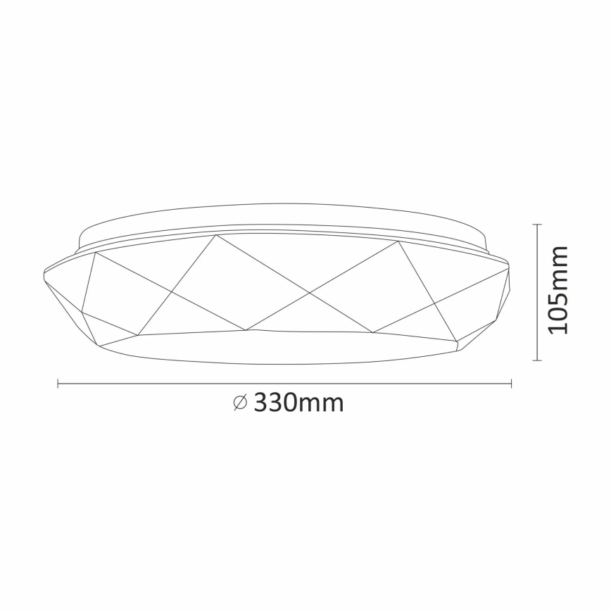 LED loftlampe til badeværelse GALAXY LED/17W/230V