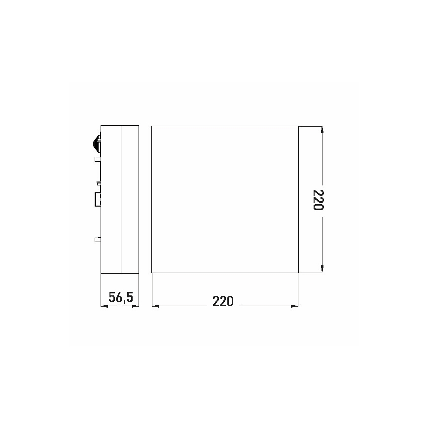 LED loftlampe til badeværelse LED/12W/230V 3000/4000/6000K 22x22 cm IP44