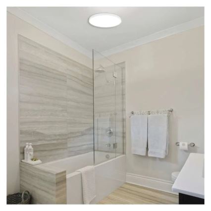 LED loftlampe til badeværelse LED/15W/230V 3000/4000/5700K IP55 hvid