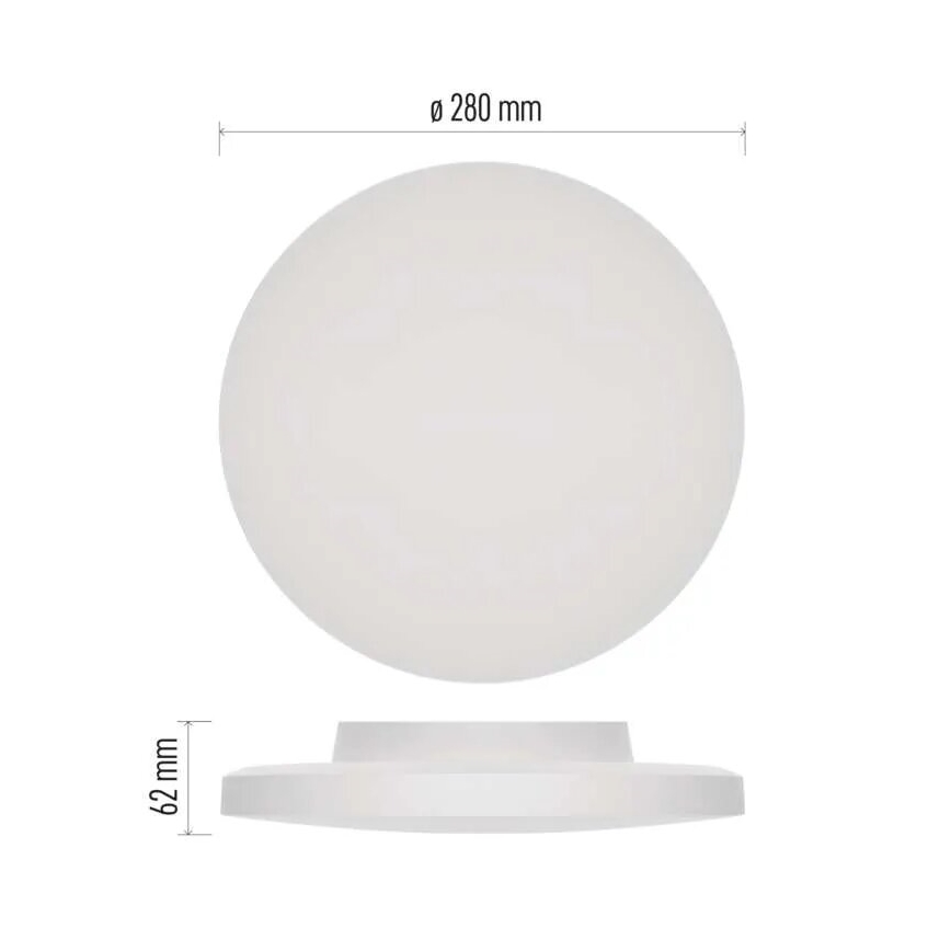 LED loftlampe til badeværelse LED/15W/230V 3000/4000/5700K IP55 hvid
