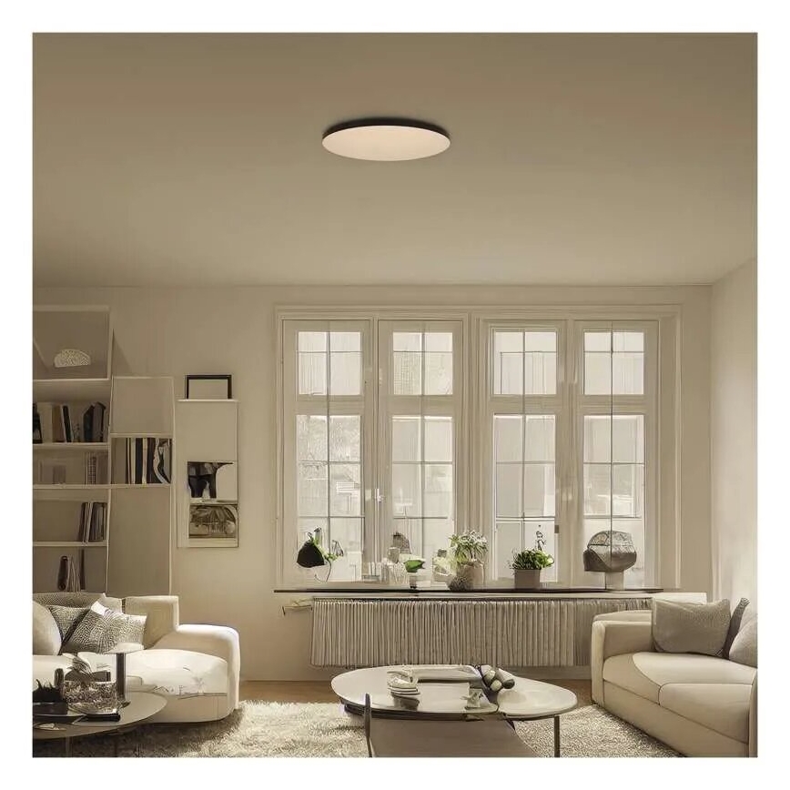 LED loftlampe til badeværelse LED/18W/230V 3000/4000/5700K IP55 sort