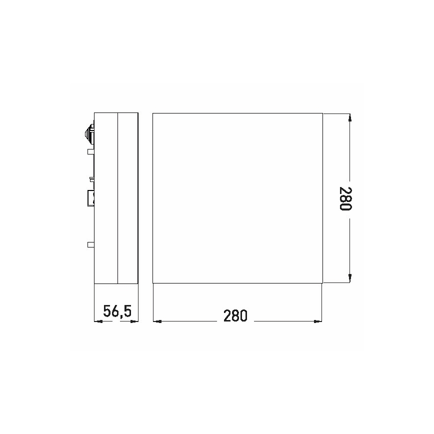 LED loftlampe til badeværelse LED/18W/230V 3000/4000/6000K 28x28 cm IP44