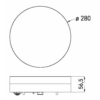 LED loftlampe til badeværelse LED/18W/230V 3000/4000/6000K diameter 28 cm IP44