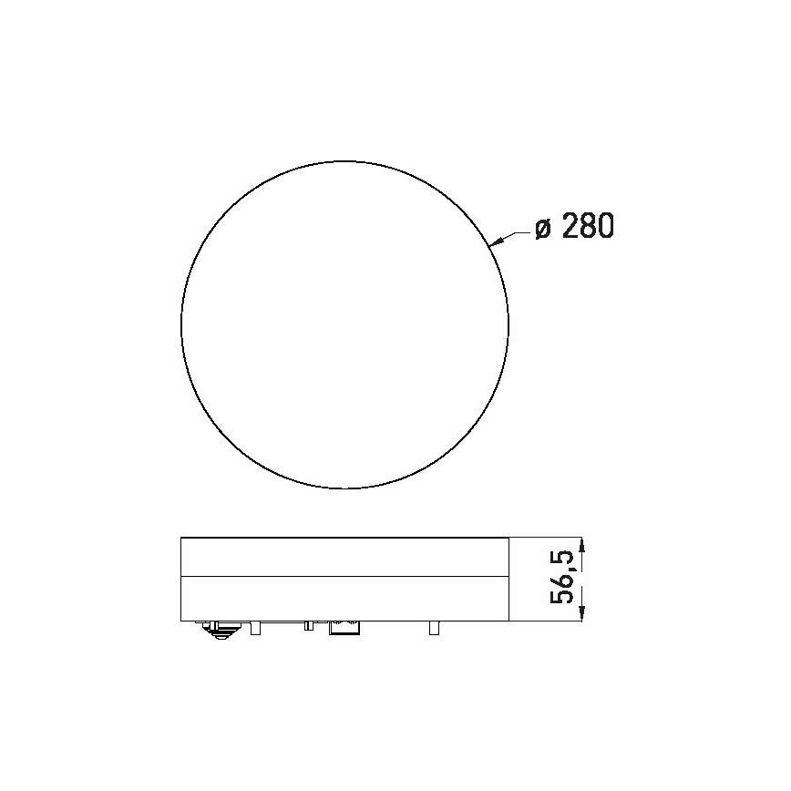 LED loftlampe til badeværelse LED/18W/230V 3000/4000/6000K diameter 28 cm IP44