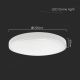 LED loftlampe til badeværelse LED/18W/230V 3000K IP44 hvid