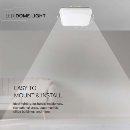 LED loftlampe til badeværelse LED/18W/230V 3000K IP44 hvid