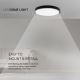 LED loftlampe til badeværelse LED/18W/230V 3000K IP44 sort