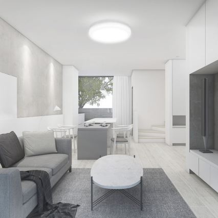 LED loftlampe til badeværelse LED/18W/230V 4000K IP44 diameter 22,5 cm hvid