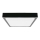 LED loftlampe til badeværelse LED/18W/230V 6500K IP44 22,5x22,5 cm sort
