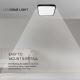 LED loftlampe til badeværelse LED/18W/230V 6500K IP44 sort