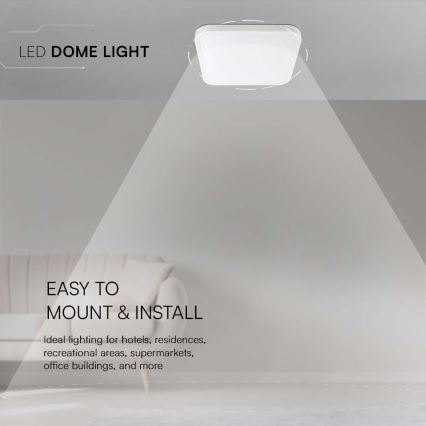 LED loftlampe til badeværelse LED/24W/230V 3000K IP44 hvid