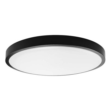 LED loftlampe til badeværelse LED/24W/230V 6500K IP44 diameter 29,5 cm sort