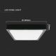 LED loftlampe til badeværelse LED/24W/230V 6500K IP44 sort