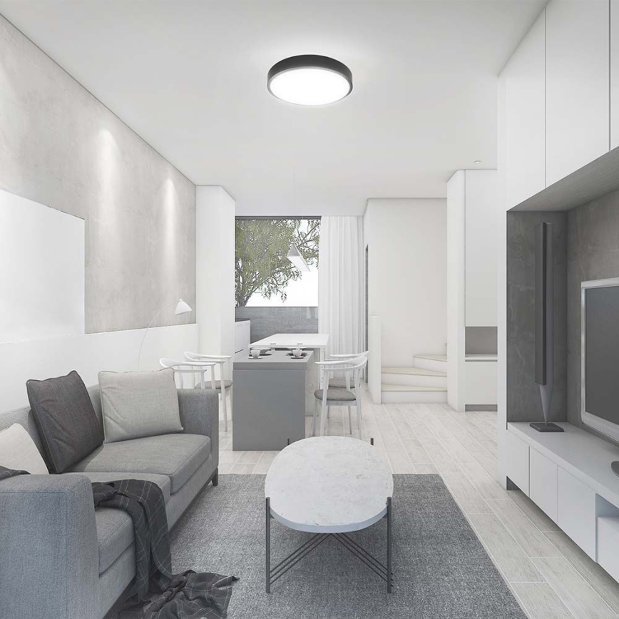 LED loftlampe til badeværelse SAMSUNG CHIP LED/24W/230V IP44 4000K diameter 29 cm sort