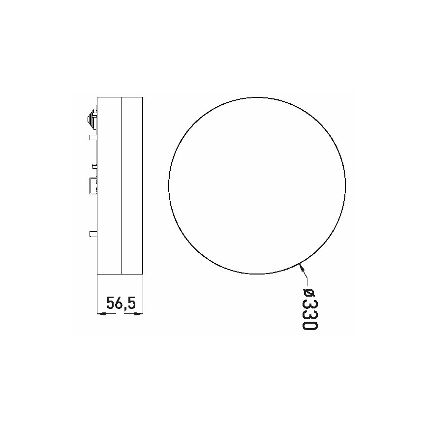 LED loftlampe til badeværelse LED/30W/230V 3000/4000/6000K diameter 33 cm IP44