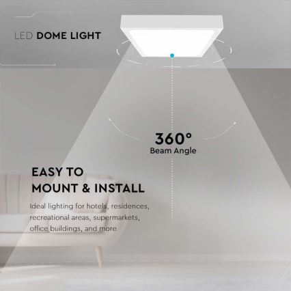 LED loftlampe til badeværelse LED/30W/230V 6500K IP44 hvid