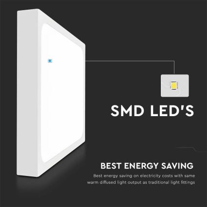 LED loftlampe til badeværelse LED/30W/230V 6500K IP44 hvid