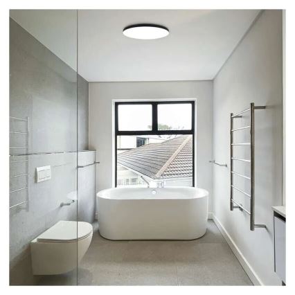 LED loftlampe til badeværelse LED/32W/230V 3000/4000/5700K IP55 sort