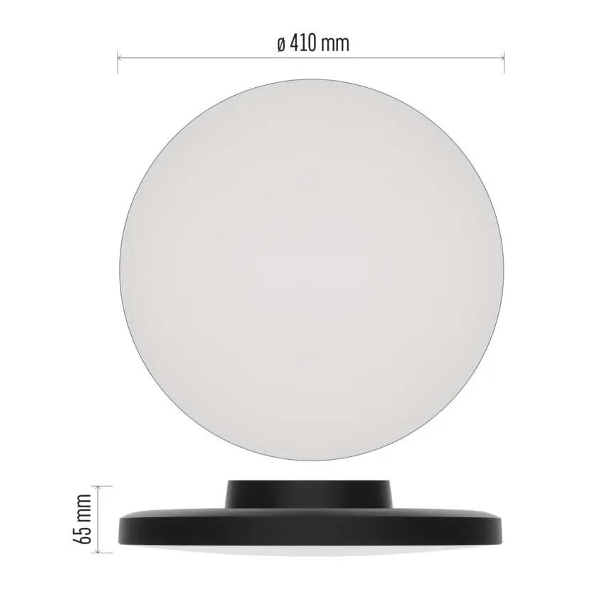LED loftlampe til badeværelse LED/32W/230V 3000/4000/5700K IP55 sort