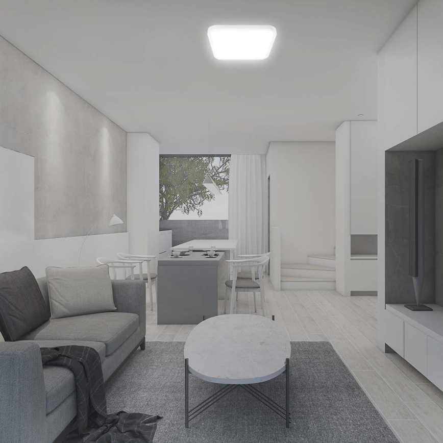 LED loftlampe til badeværelse LED/48W/230V 6500K IP44 42x42 cm hvid