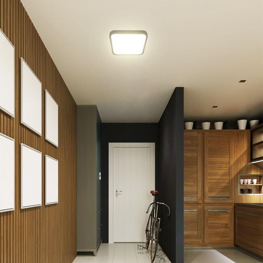 LED loftlampe til badeværelse SAMSUNG CHIP LED/48W/230V IP44 4000K 42x42 cm sort