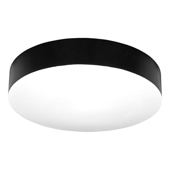 LED loftlampe til badeværelse MAKARON LED/24W/230V 3000/4000/6000K diameter 30 cm IP44 sort