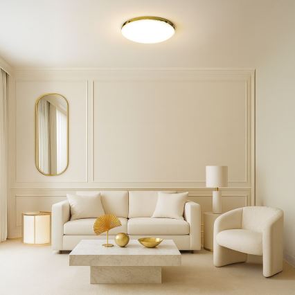 LED loftlampe til badeværelse MAYA LED/15W/230V IP44 guldfarvet