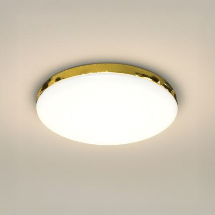 LED loftlampe til badeværelse MAYA LED/15W/230V IP44 guldfarvet