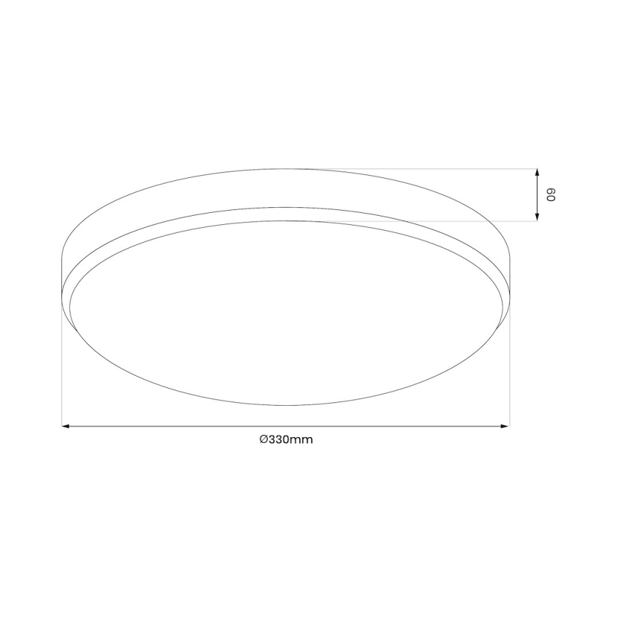 LED loftlampe til badeværelse MAYA LED/15W/230V IP44 guldfarvet