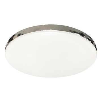 LED loftlampe til badeværelse MAYA LED/15W/230V Ø 33 cm IP44 blank krom