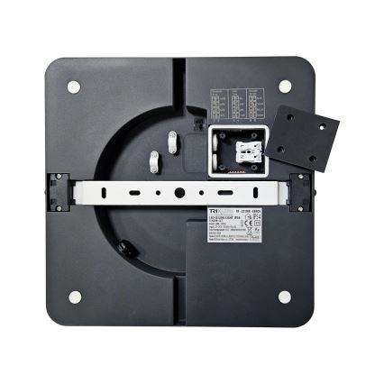 LED loftlampe til badeværelse med sensor ELLÉ LED/24W/230V 3000/4000/6500K 26x26 cm IP54 antracit