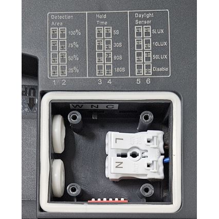 LED loftlampe til badeværelse med sensor ELLÉ LED/24W/230V 3000/4000/6500K diameter 26 cm IP54 antracit