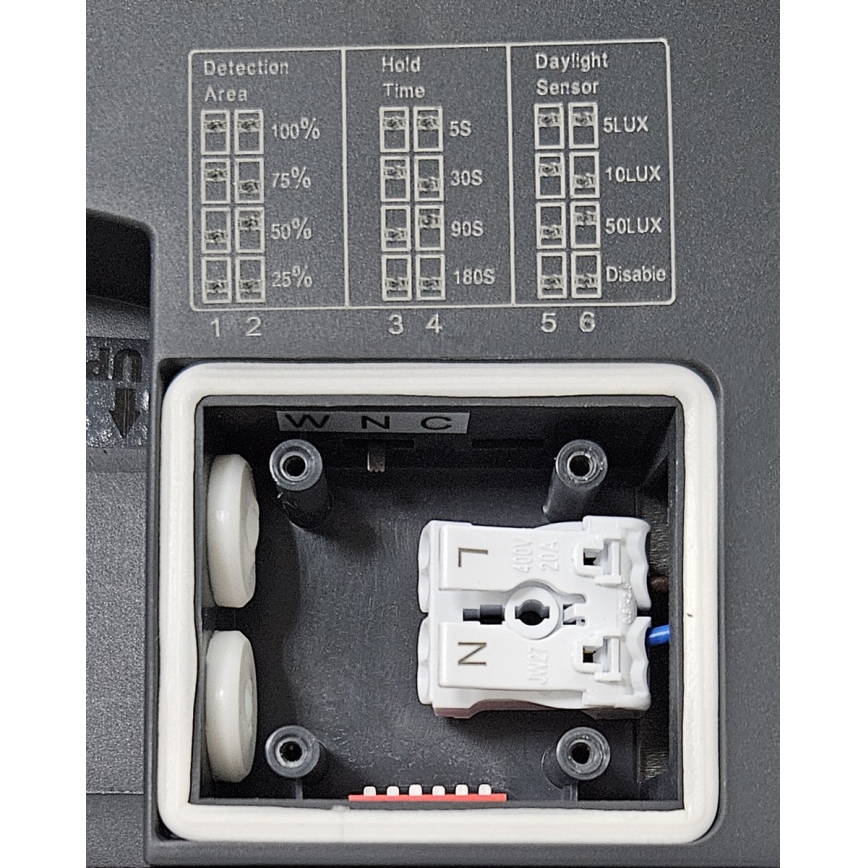 LED loftlampe til badeværelse med sensor ELLÉ LED/24W/230V 3000/4000/6500K diameter 26 cm IP54 antracit