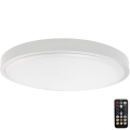 LED loftlampe til badeværelse med sensor LED/18W/230V 3000K IP44 hvid + fjernbetjening