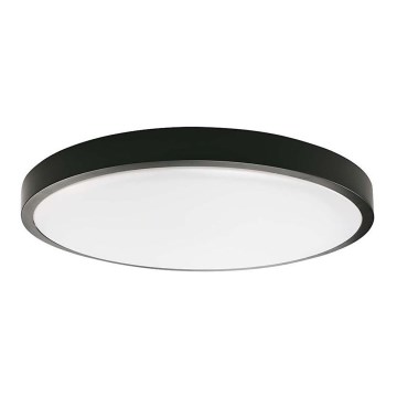 LED loftlampe til badeværelse med sensor LED/18W/230V 4000K IP44 diameter 22,5 cm sort