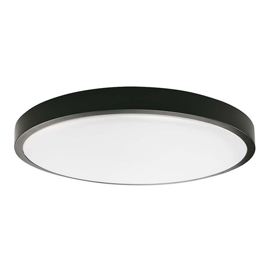LED loftlampe til badeværelse med sensor LED/18W/230V 4000K IP44 diameter 22,5 cm sort