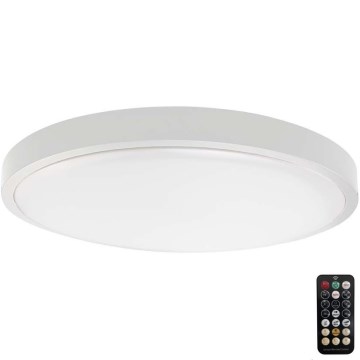 LED loftlampe til badeværelse med sensor LED/18W/230V 4000K IP44 hvid + fjernbetjening