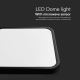 LED loftlampe til badeværelse med sensor LED/18W/230V 4000K IP44 sort + fjernbetjening